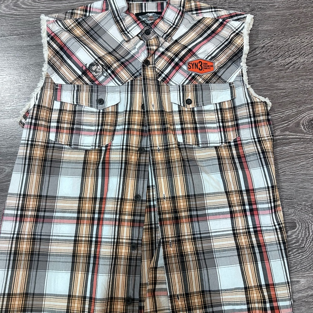 Harley-Davidson Multicolor Plaid Shirt
